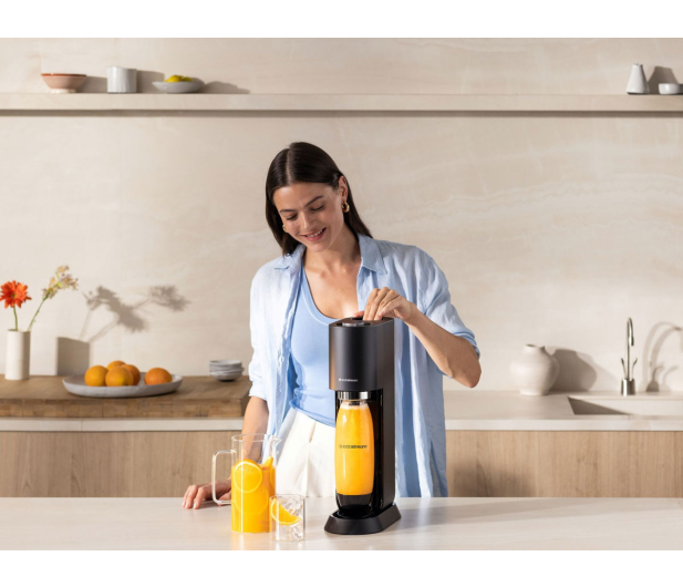 SodaStream Zestaw saturator Mix Czarny + książka z przepisami - 1589972 - zdjęcie 5